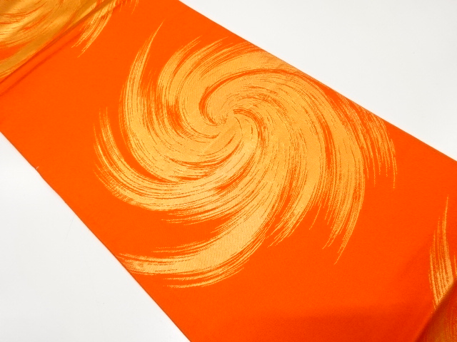 JAPANESE KIMONO / ANTIQUE FUKURO OBI / SILK / WOVEN SHISHIGE PATTERN